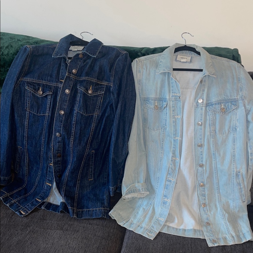 Dark and Light Denim Jackets Size L Women’s